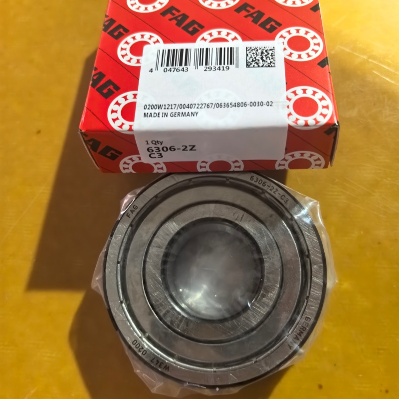 6306-2Z-C3 FAG Deep Groove Ball Bearings Single Row